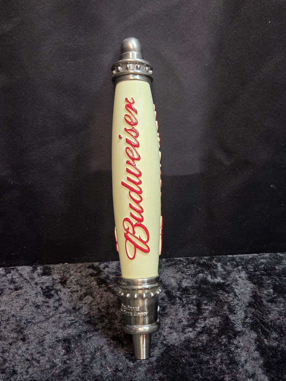 Budweiser Ivory & Red Tap Handle